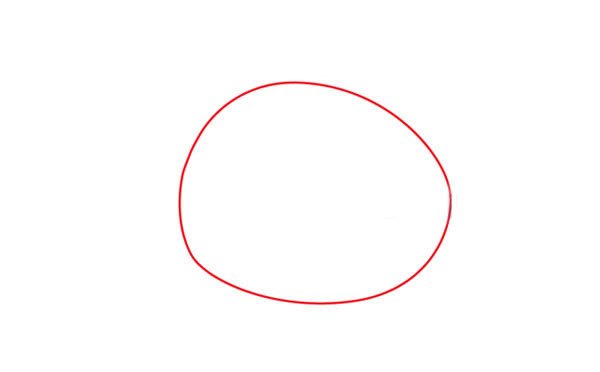 简单小猪简笔画步骤图片1