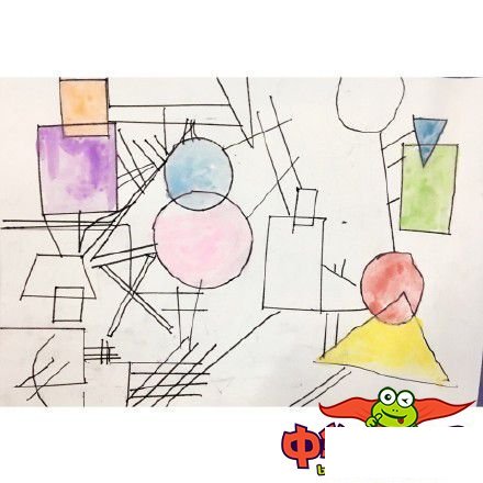 儿童画图片简单又漂亮,遇见康定斯基