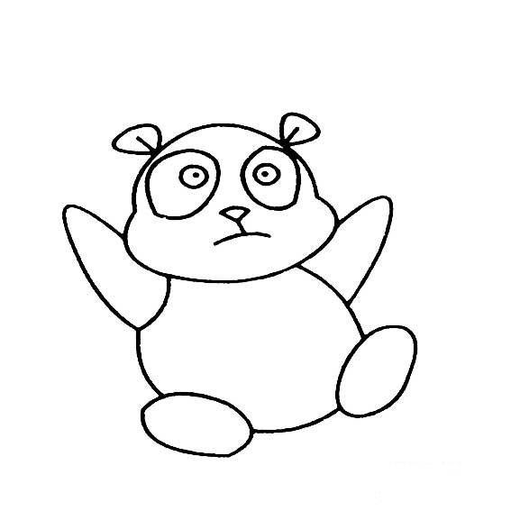 小熊猫的超简单画法