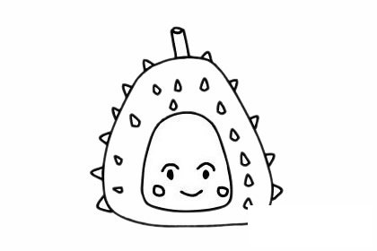 榴莲简笔画图片