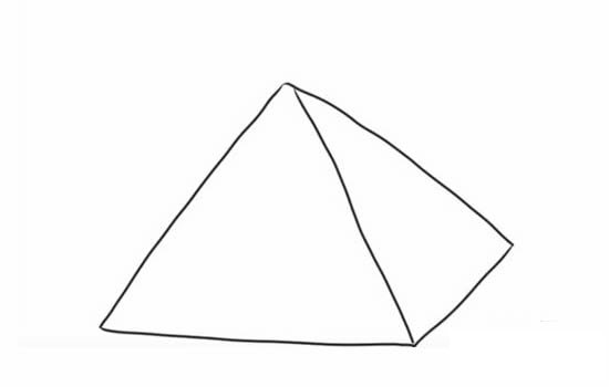 埃及金字塔的简笔画怎么画