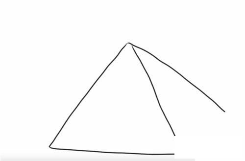 埃及金字塔的简笔画怎么画