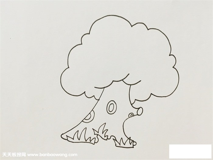 怎么画一棵漂亮的大树