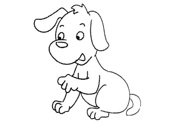 小狗简笔画图片