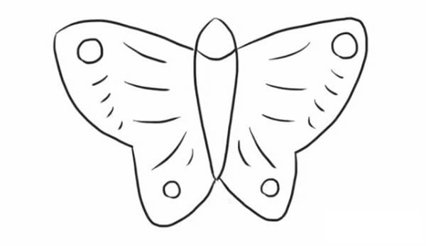 蝴蝶风筝简笔画步骤教程