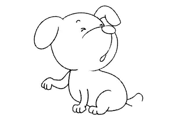 小狗简笔画图片