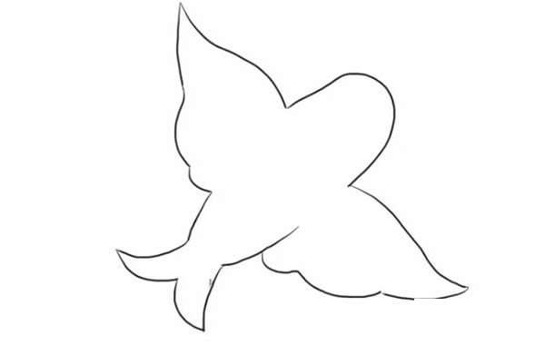 燕子风筝简笔画的画法步骤图片