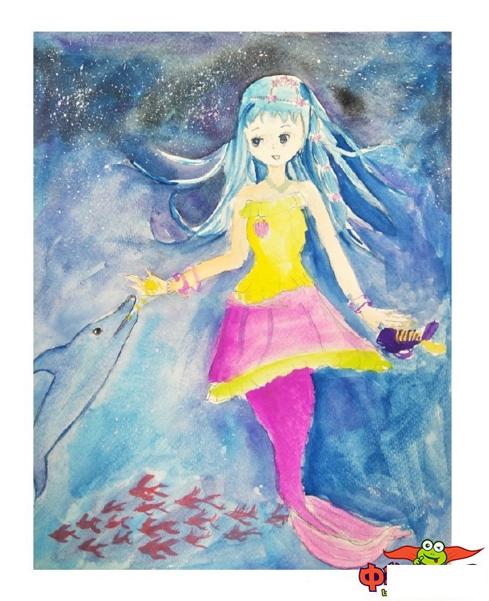 美人鱼绘画图片儿童画,怎么画最漂亮的美人鱼