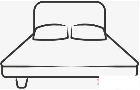 简单儿童床的画法教程 床铺简笔画图片