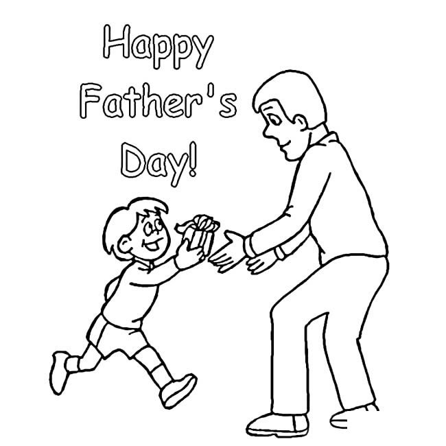 父亲节父子人物简笔画步骤图片大全二