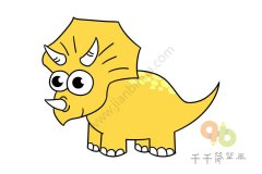 三角龙简笔画怎么画