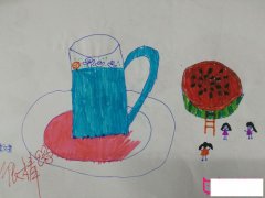 简单的儿童画图片，大人国与小人国