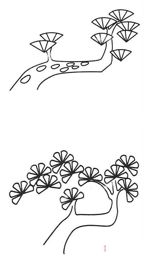 幼儿简笔画卡通松树的画法简单易学