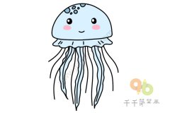 水母简笔画怎么画