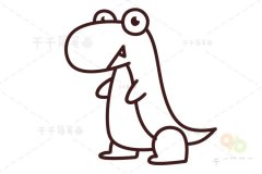恐龙简笔画 亲子绘画必备