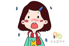 短发女生头像简笔画 一起画画吧