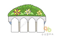 花坛简笔画