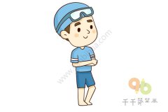 游泳教练简笔画怎么画