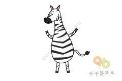 斑马简笔画怎么画