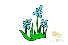 简单的花朵简笔画