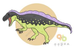 恐龙简笔画 银龙的画法