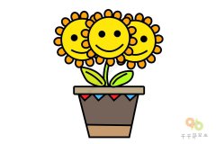 简单好看 向日葵简笔画