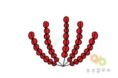 简单好看的绣球花简笔画