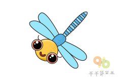 漂亮的蜻蜓简笔画图片