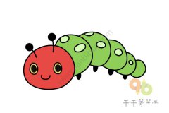 毛毛虫简笔画步骤图 1分钟轻松画