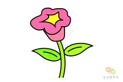 轻松学会 牵牛花简笔画