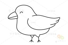 小鸟简笔画 幼儿画动物