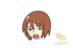 教你画女孩头像简笔画步骤图