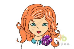 教你画女孩头像简笔画画法