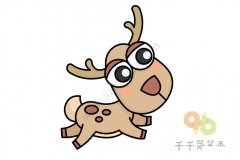 幼儿学画麋鹿简笔画