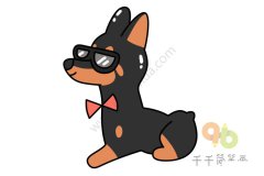 怎么画杜宾犬简笔画