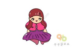 怎么画女孩简笔画 喜欢的收藏吧