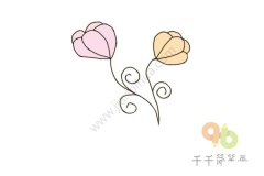 简约好看的小花简笔画图片