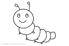 毛毛虫简笔画画法