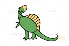 棘龙简笔画教程