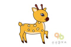 教你画 梅花鹿简笔画 适应于亲子绘画