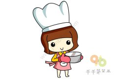 美食制造家 厨师简笔画怎么画