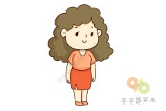 漂亮阿姨简笔画教程