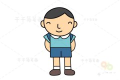 小男孩简笔画 简单易学