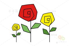 玫瑰简笔画 好看易学