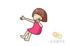 小女孩简笔画教程