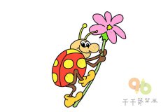 得意的七星瓢虫简笔画图片