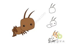 教你画 蚂蚁简笔画_1