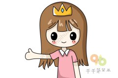 小女孩简笔画画法 果断收藏