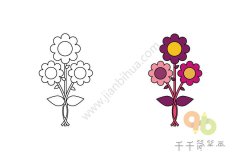 漂亮的花朵简笔画图片大全集