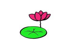 荷花简笔画_2